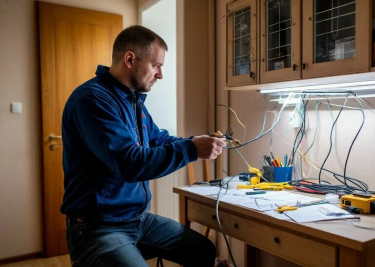 Электромонтаж в квартире в Москве от hirank