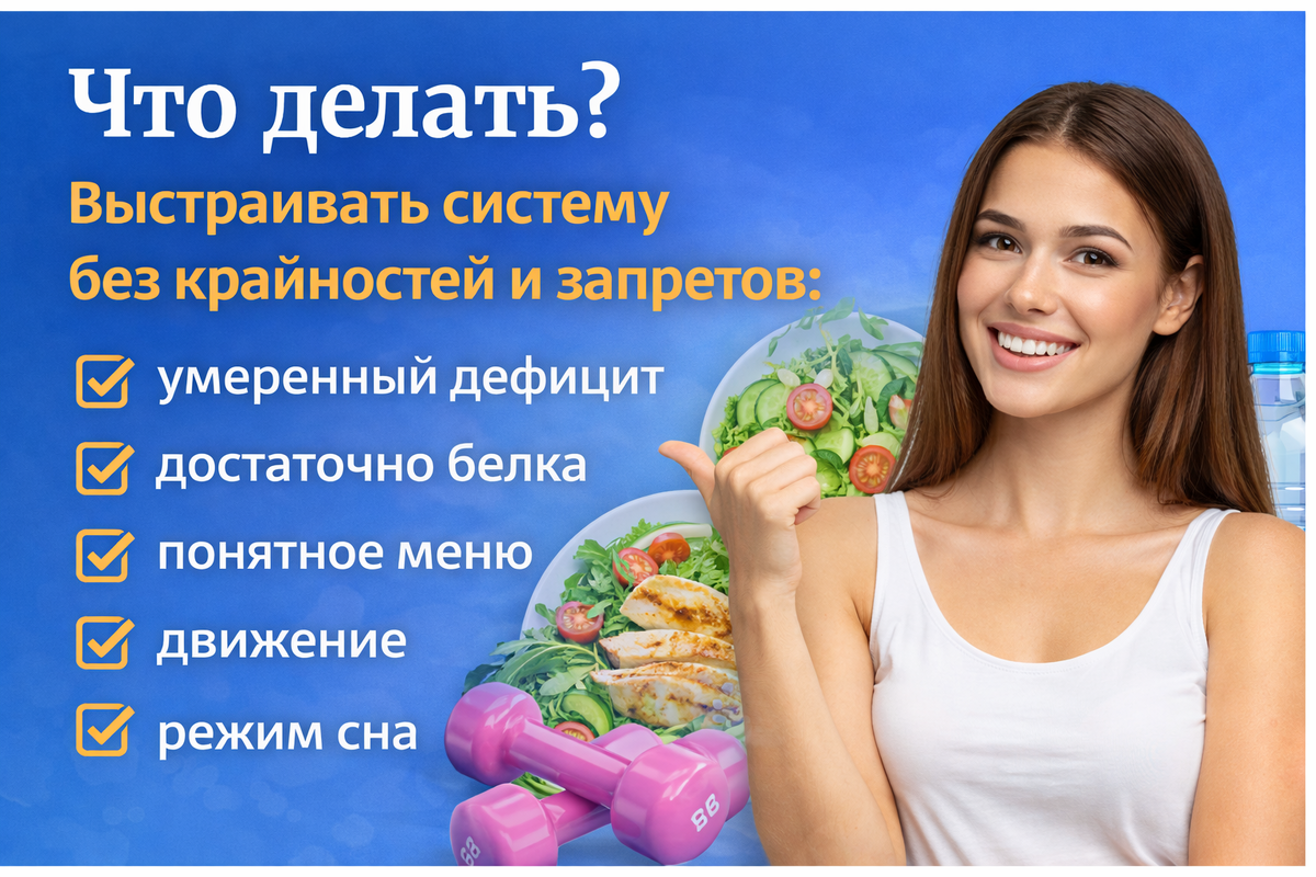 Как сдвинуть вес с мёртвой точки без жёстких диет?