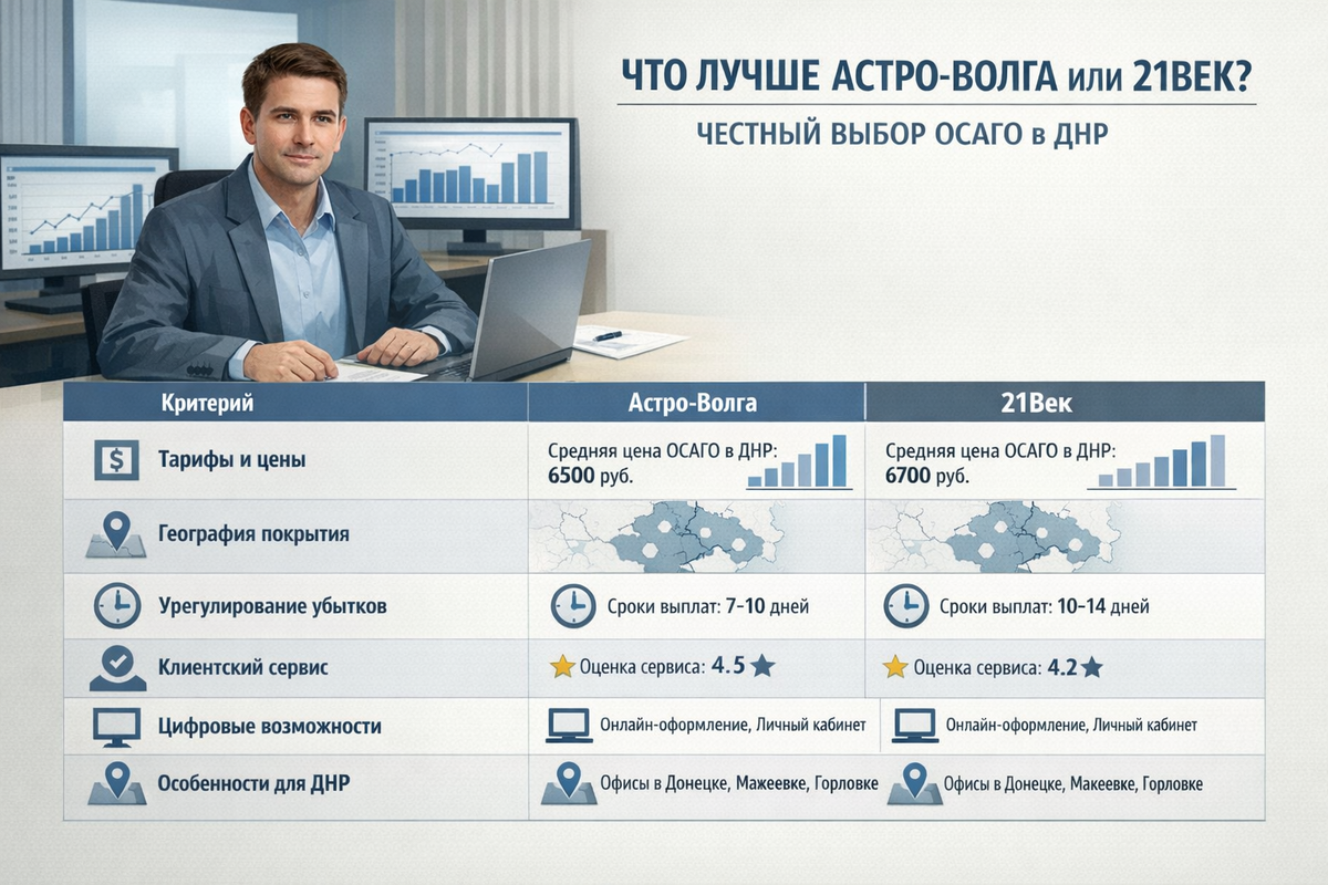Что лучше Астро-Волга или 21Век? Честный выбор ОСАГО в ДНР