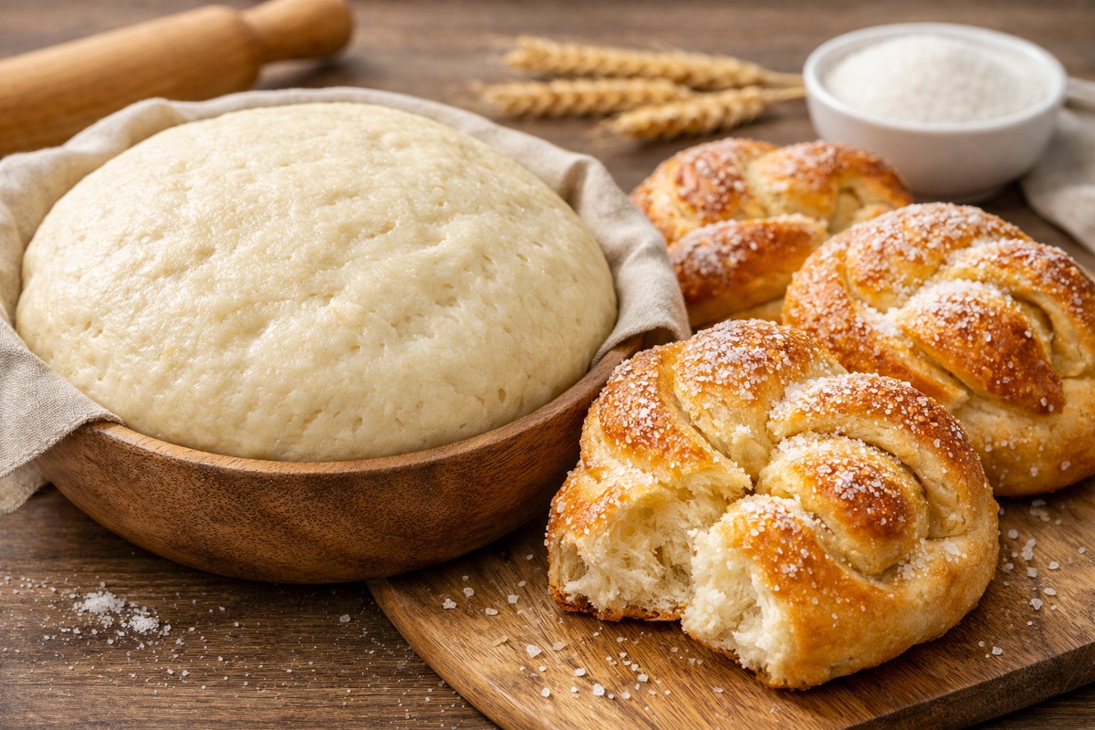 Дрожжевое тесто в аэрогриле