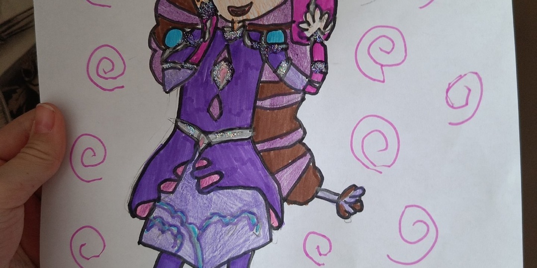 Мария нарисовала очаровательную Варечку из «Сказочного патруля