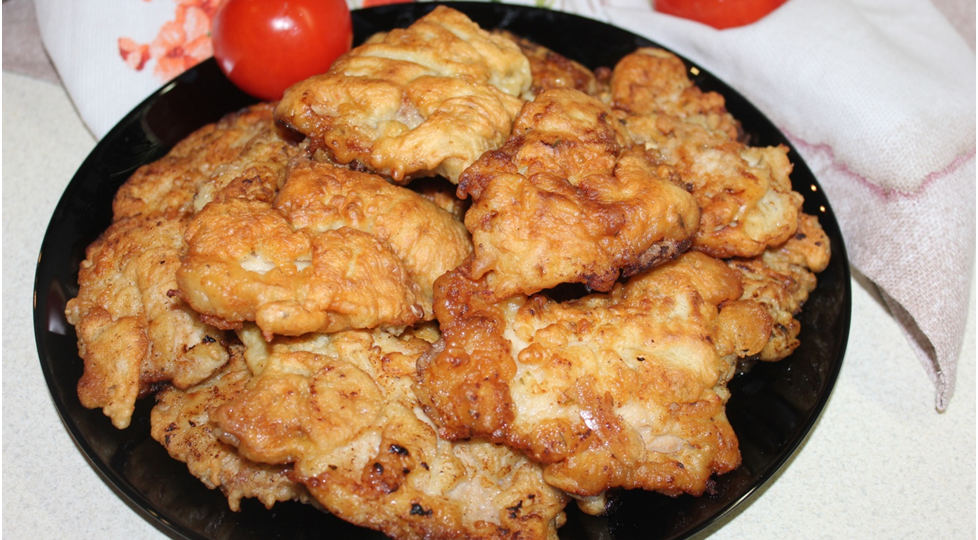 Мясо в тесте.