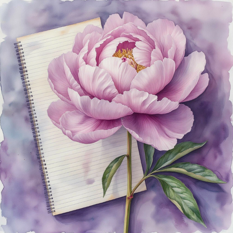 Мы часто думаем, что красивая жизнь — это когда блокнот закончен и закрыт. А она — вот. Прямо сейчас. Красивый пион жив именно сейчас!