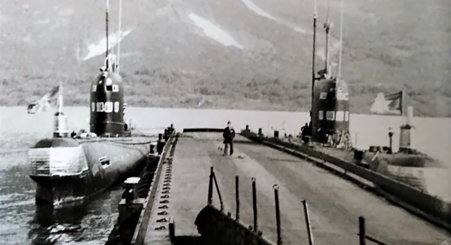 Бечевинка. Подводные лодки у пирса. Фото из интернета.