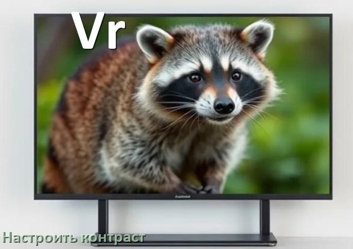
Как на телевизоре Vr настроить контрастность экрана прибавить и уменьшить