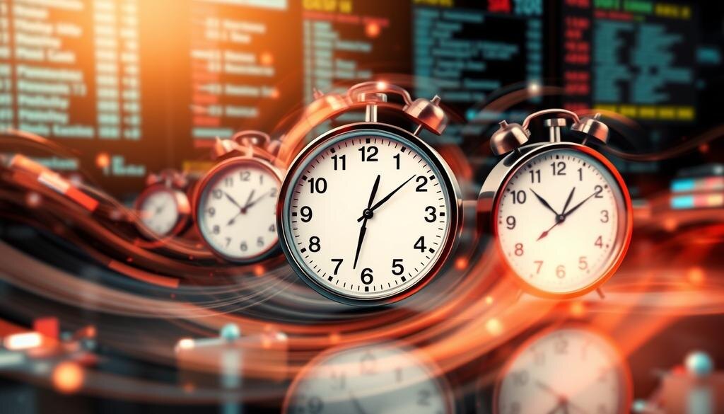    Картинка, иллюстрирующая быстрое течение времени в цифровую эпоху.