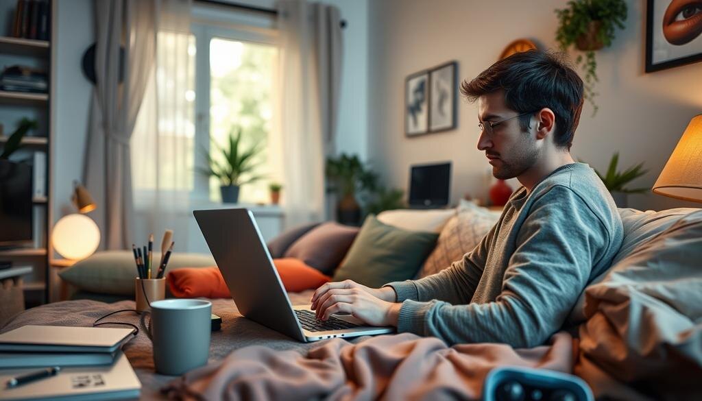    Картинка, демонстрирующая раздвижение границ рабочего и личного времени.