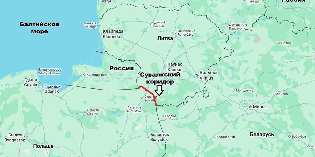 Где находится Сувалкский коридор, который считают ахиллесовой пятой НАТО