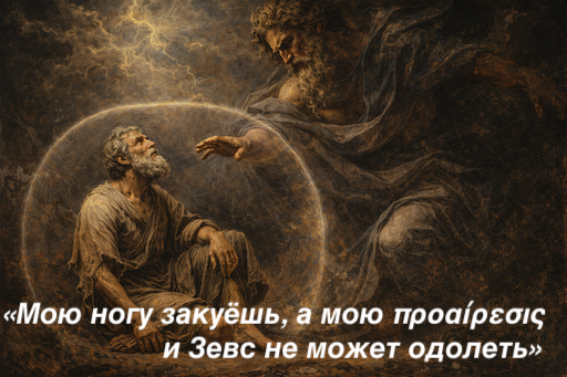 «Мою ногу закуёшь, а мою προαίρεσις и Зевс не может одолеть»