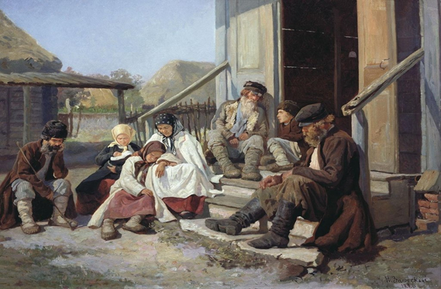 Н. П. Загорский. У земской больницы. 1886.