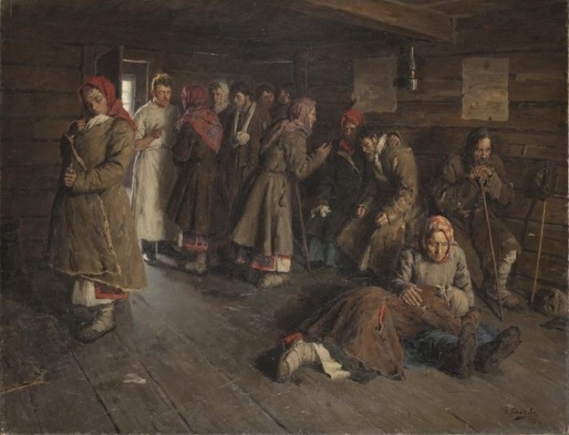 И.С.Казаков. Приёмная в земской больнице. 1898. ГРМ.