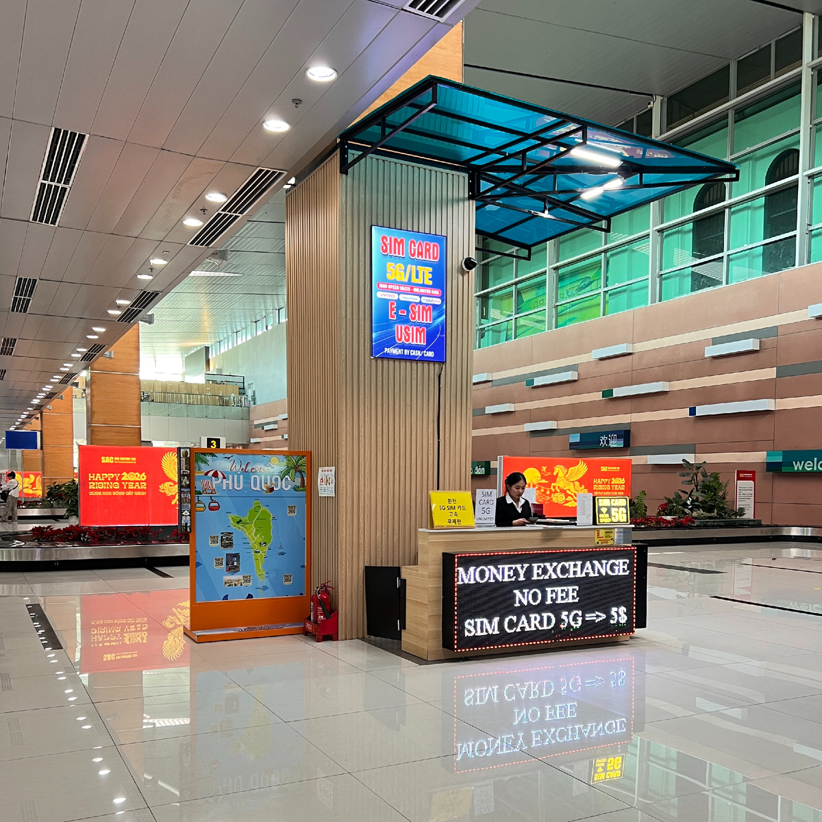 Фукуок, 2026г. Аэропорт, зона прилета | фото автора @tatico_travel