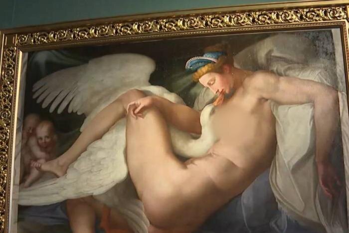 Картина «Леда и лебедь». Обложка © телеканал «Санкт-Петербург»