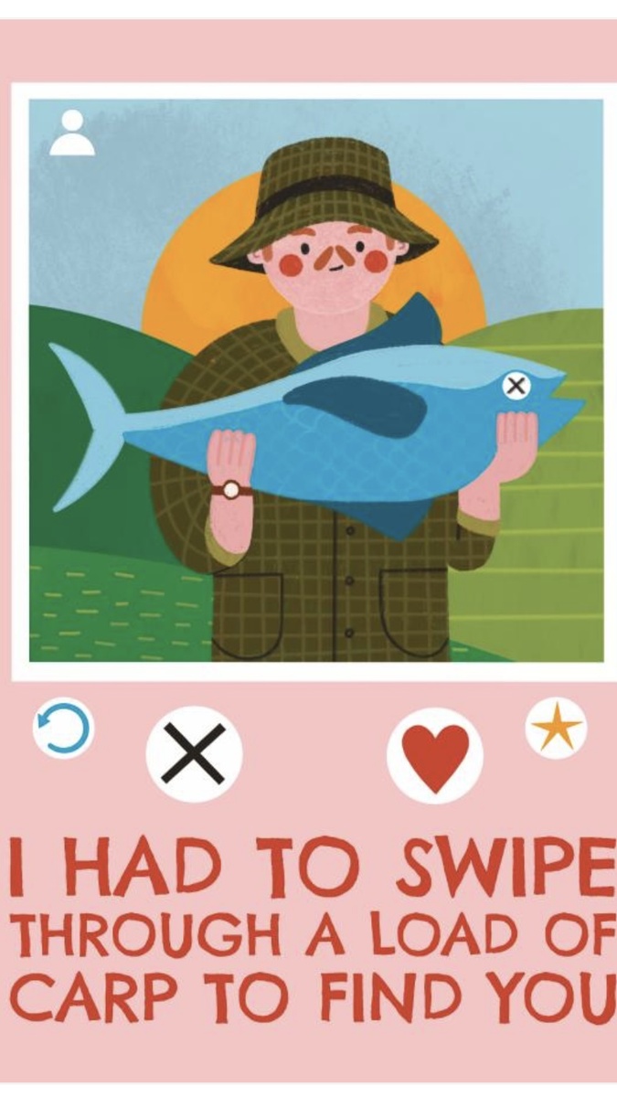  «Мне пришлось пролистать кучу карпов, чтобы найти тебя». Скриншот из интернета