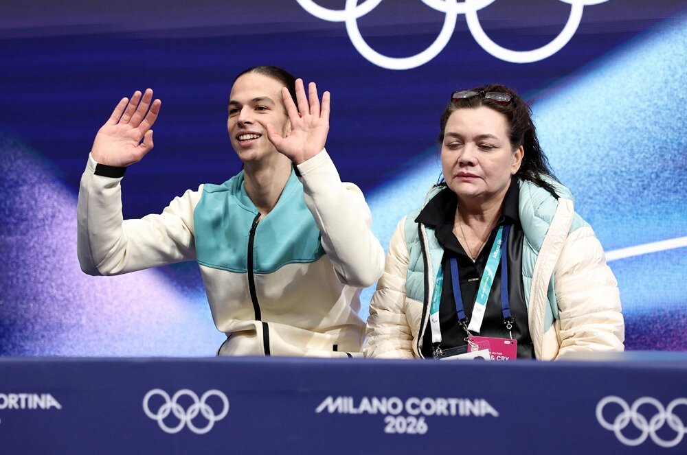    Петр Гуменник после выступления. Фото: Reuters