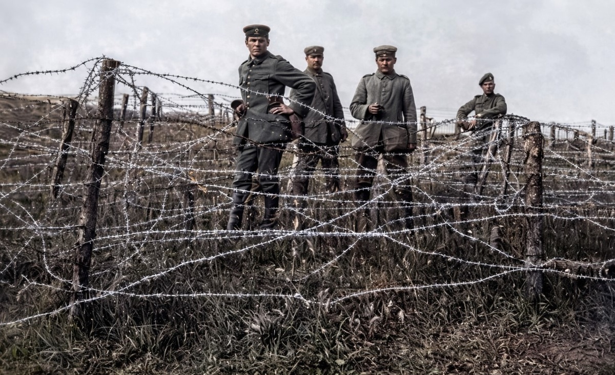 Проволочные заграждения на Западном фронте, 1915