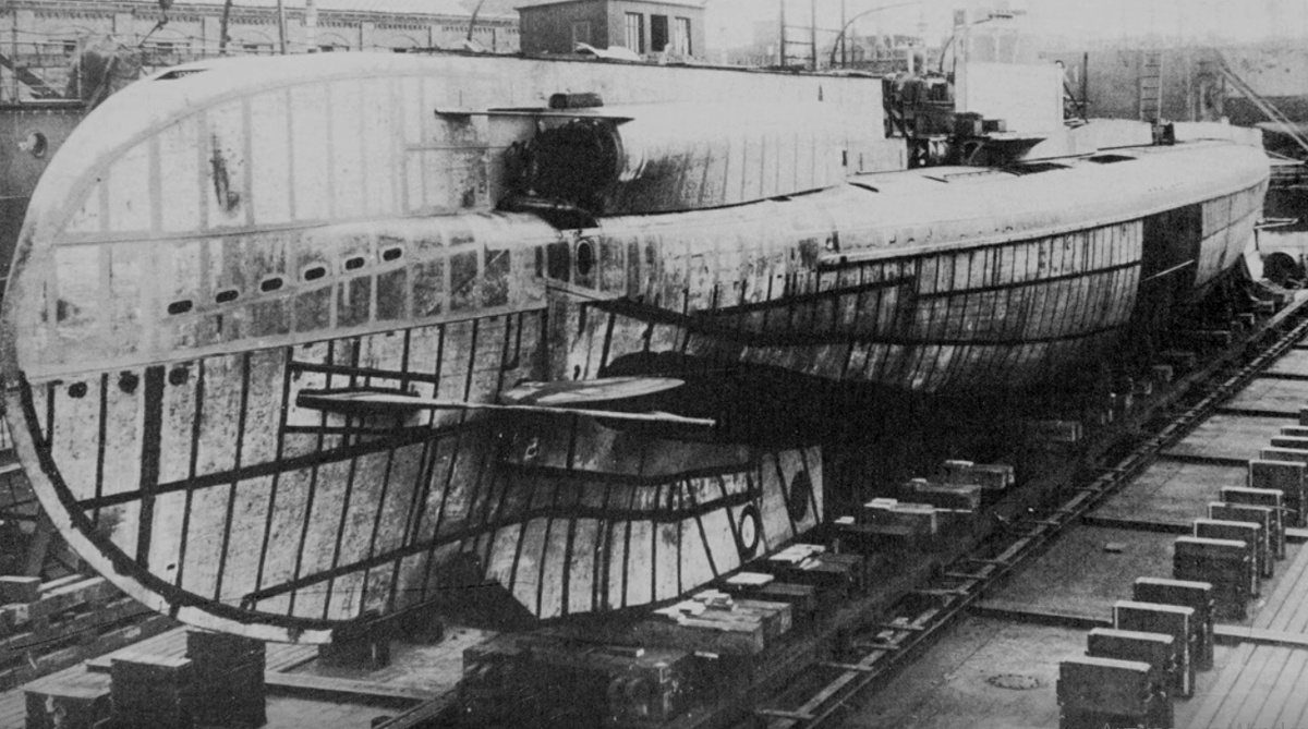 Подводная лодка типа UCI в постройке