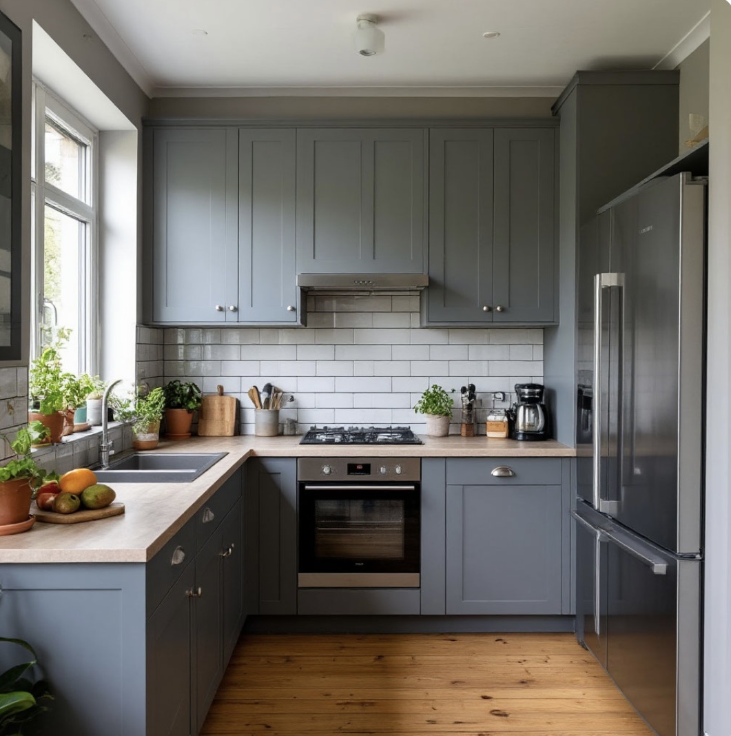 Пример Г-образной кухни