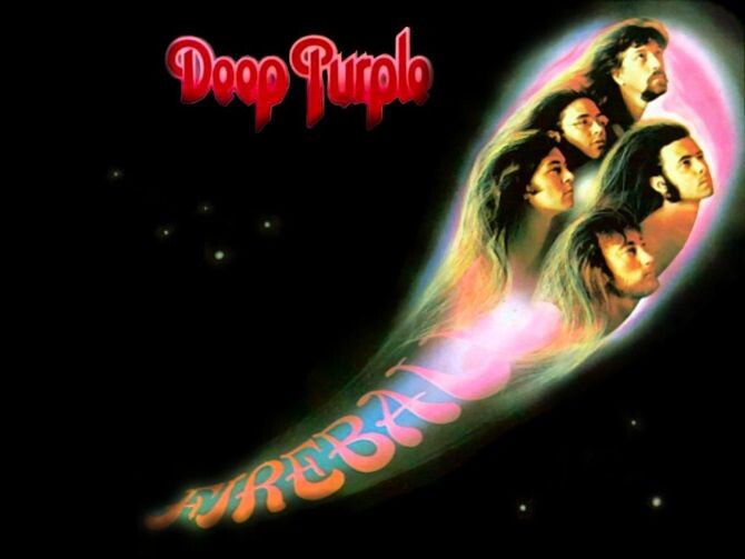 Классическая обложка «Fireball» Deep Purple