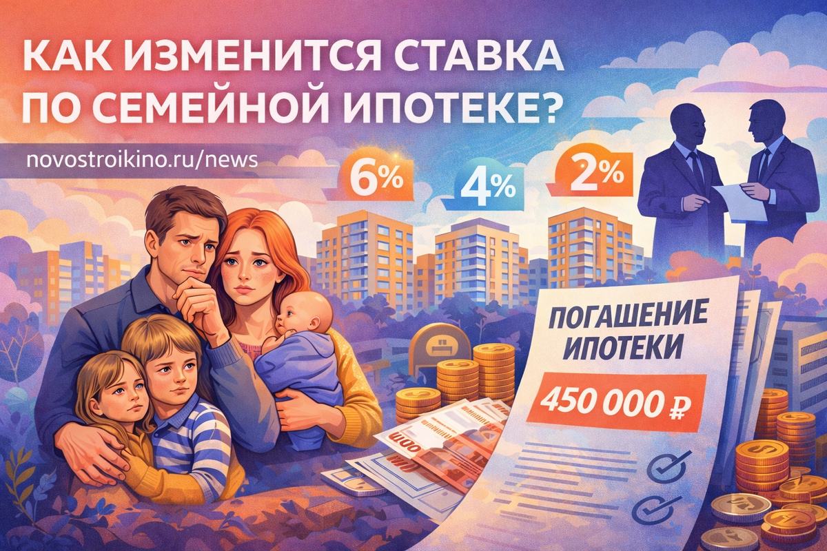 Новость: ставка по ипотеке за количество детей