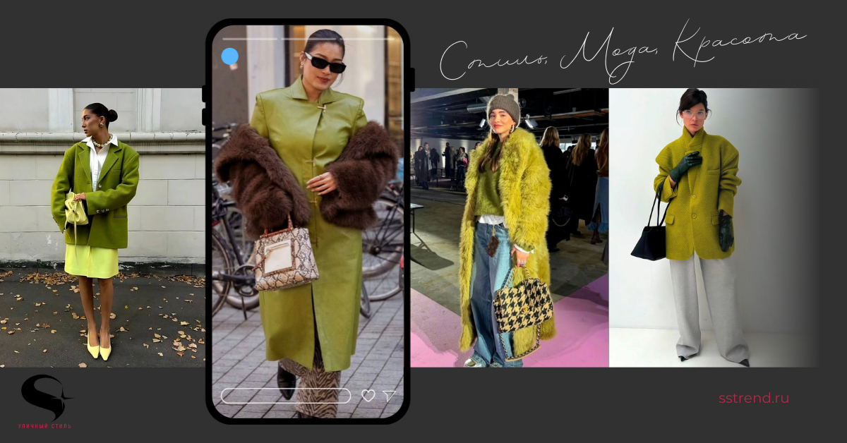 Модный тренд 2026: Цитрусово-зеленые оттенки 💬🥝🍏