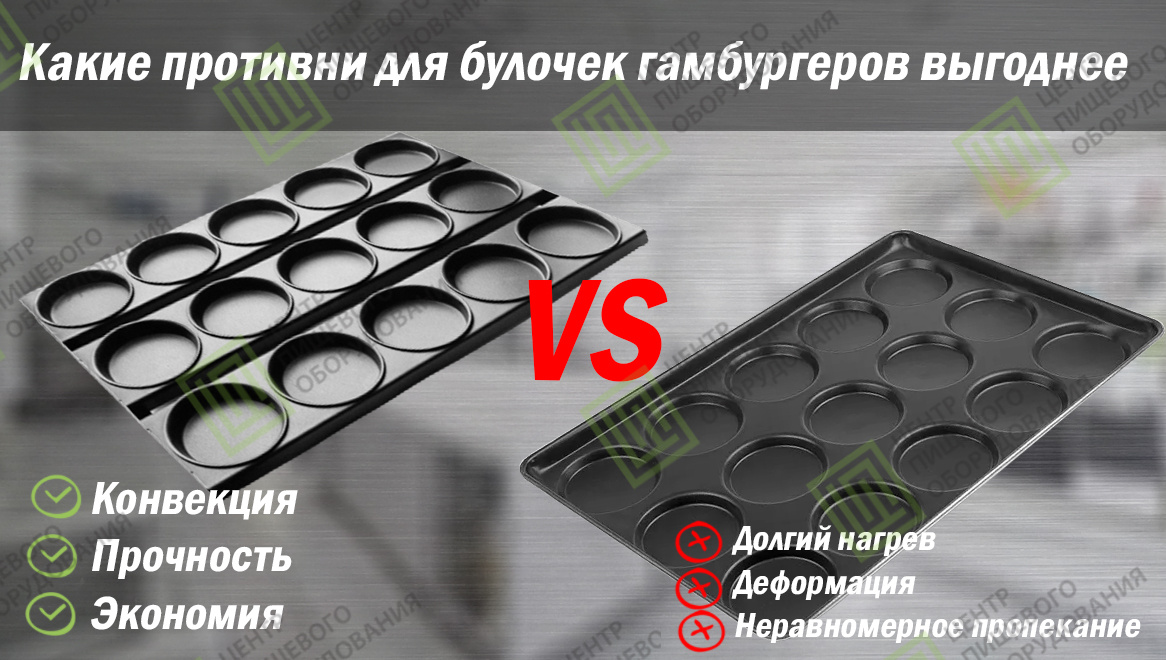 Противни для булочек гамбургеров