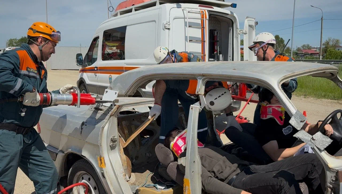  Учения по отработке взаимодействия служб при серьезном ДТП