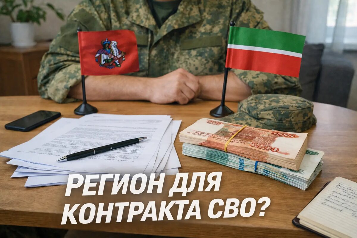 Где подписать контракт СВО в 2026 году: выбор региона влияет на выплаты