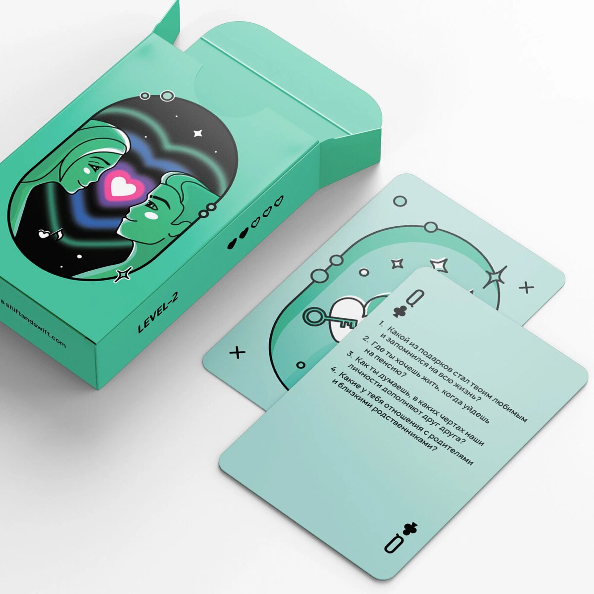 AURABOX "Разговор по душам" для взрослых, сближающая романтическая настольная игра для двоих