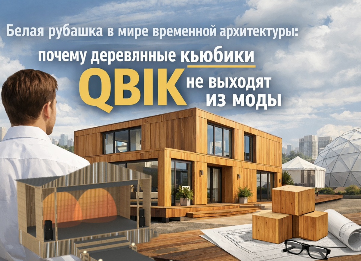 QBIK - белая рубашка в мире временной архитектуры