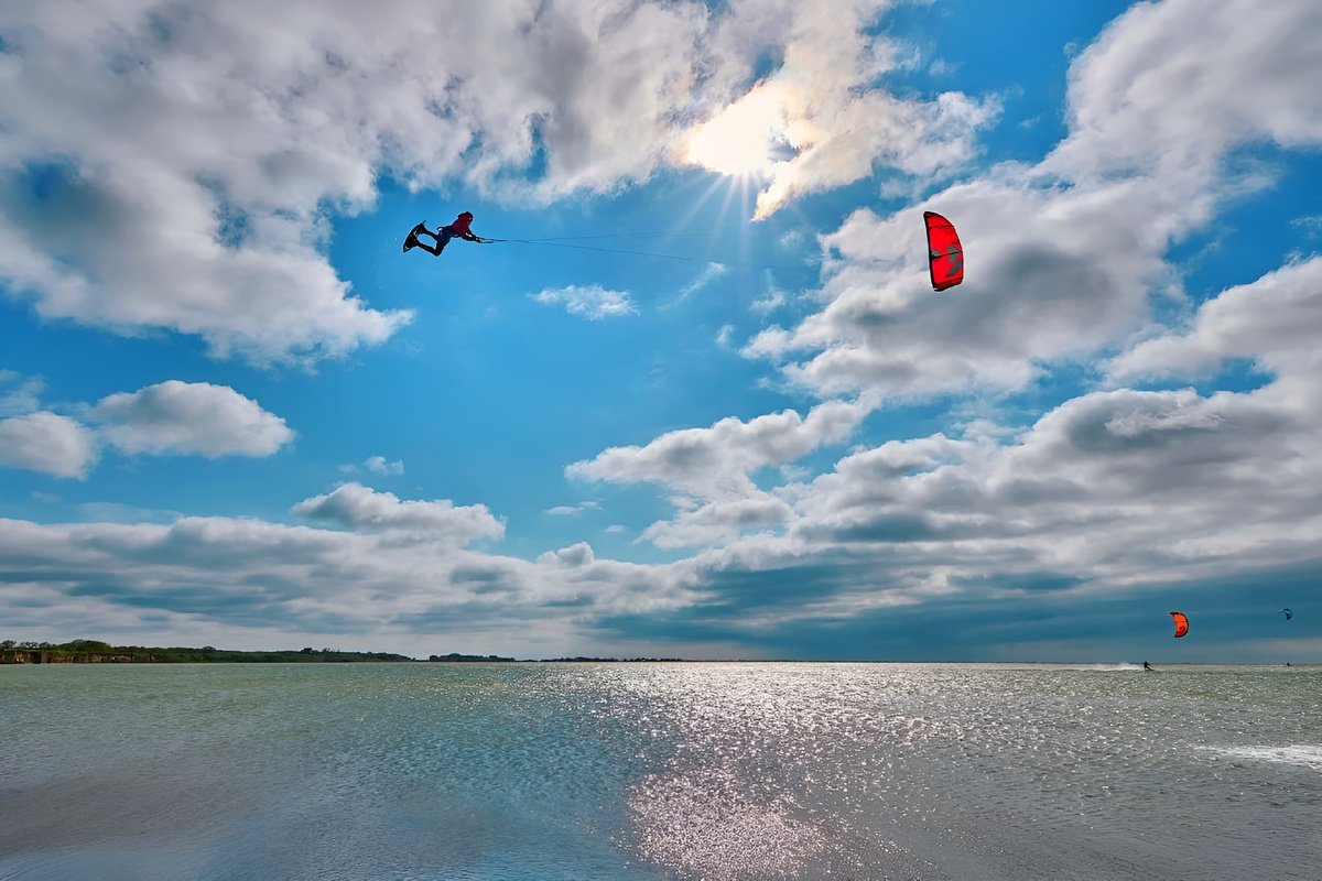 Кайтлуп на кайте Eleveight XS, размер 8м. Райдер: Лаврентьев Андрей, Кайт школа RUSSIAN WIND-