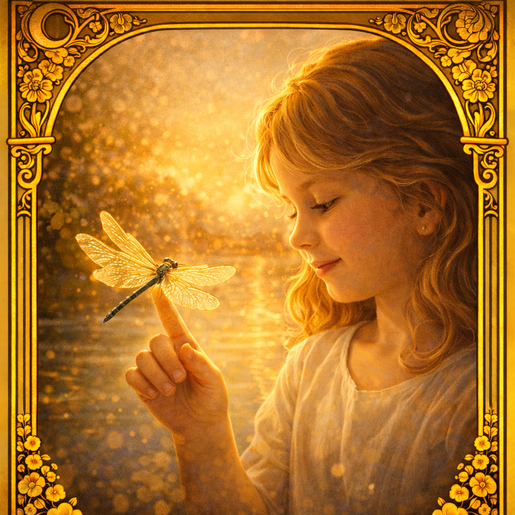 Стрекоза над водой