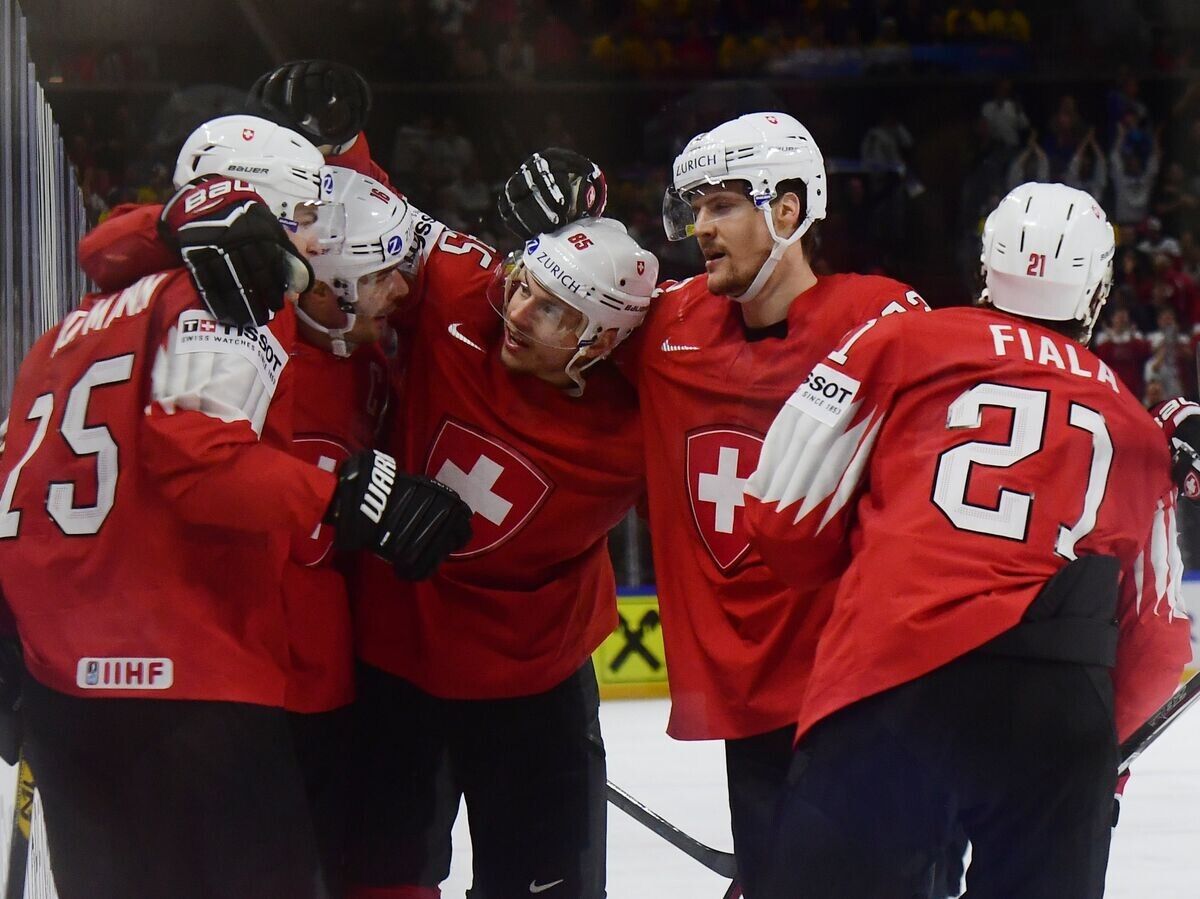    Хоккеисты сборной Швейцарии | © РИА Новости / Алексей Куденко