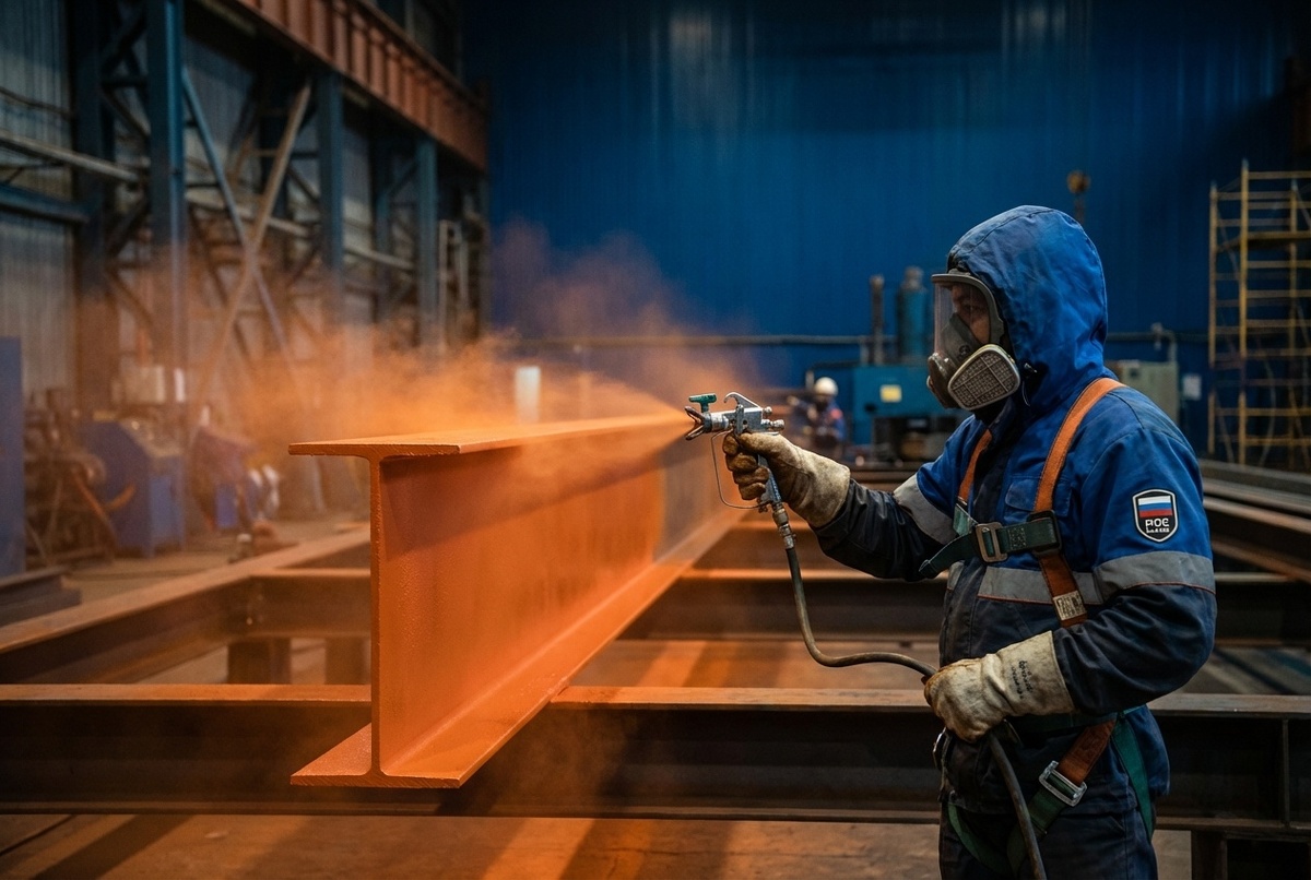Как специалисты «красят» металл