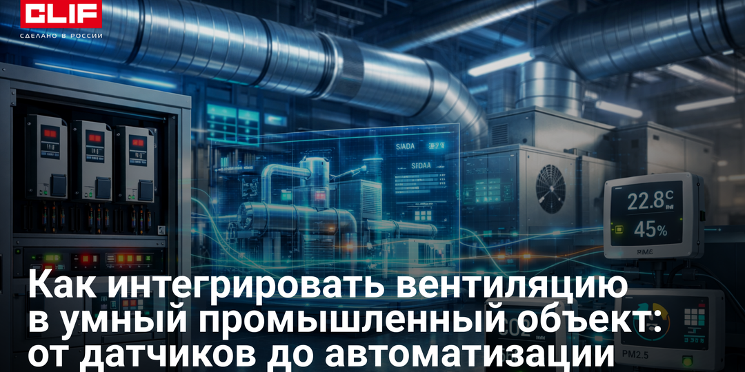 Как интегрировать вентиляцию в умный промышленный объект: от датчиков до автоматизации