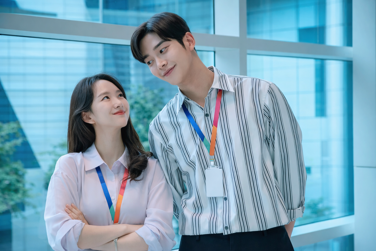 Кадр из дорамы «Сонбэ, не крась губы», 2021