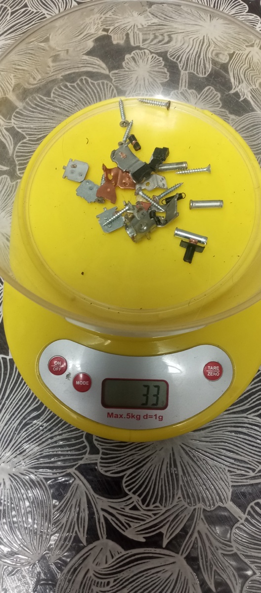 Железо вышло 33 грамма