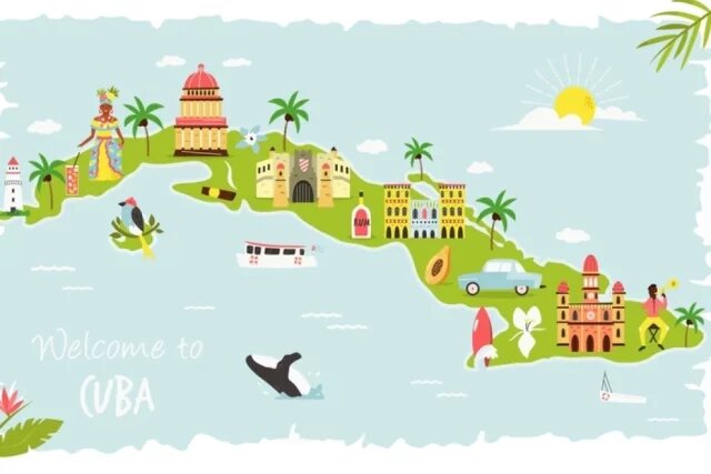    Какого размера остров Куба?