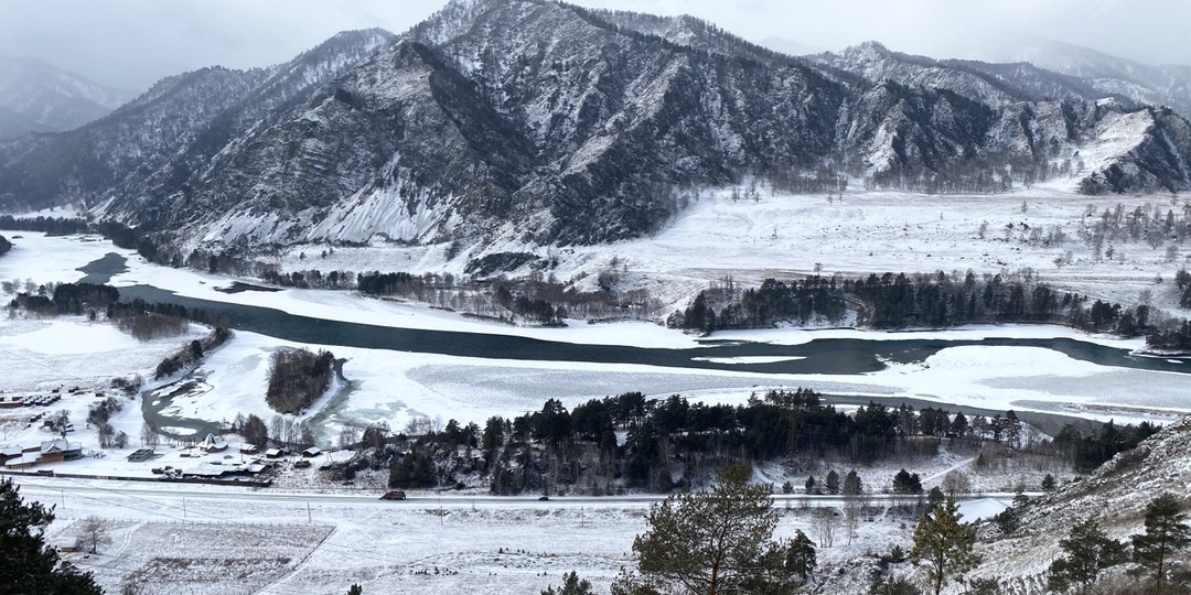 Новая смотровая у Чемала. Алтай. Координаты. Дорога.