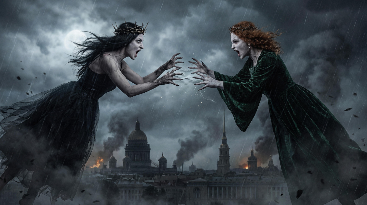 Фото с мистического квеста "Петербург: Охота на ведьм" от сети квестов "Взаперти"