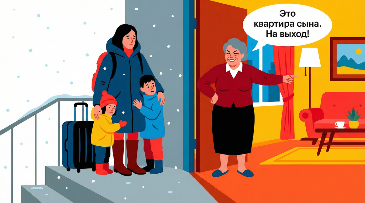 Десять лет я мыла полы в этой квартире, клеила обои, создавала уют. Свекровь улыбалась: «Живите, детки, это ваше гнездышко». А после развода маска слетела. Заявила: «Это квартира моего сына, а ты здесь никто! Собирай вещи!»