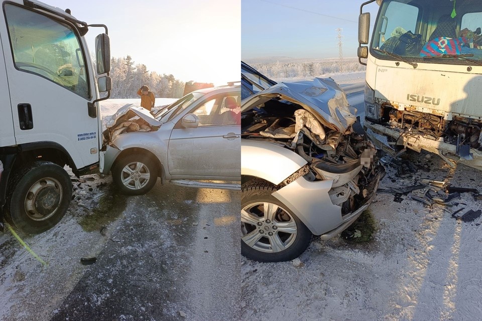    Сотрудники региональной Госавтоинспекции устанавливают причины происшествия. Фото: Управление по ГОЧС и ПБ Мурманской области / vk.com/murman01