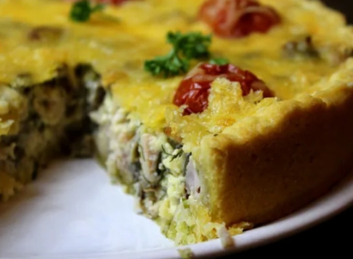 КиШ с копчёной курицей