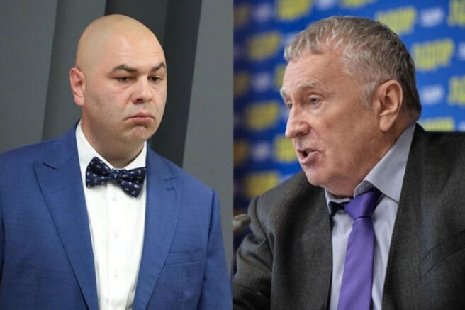    Олег Эйдельштейн / Владимир Жириновский. Коллаж: Тelegram-канал Mash