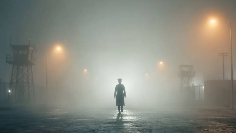 Художественная интерпретация близкого контакта Барта на тогдашней базе ВВС Ванденберг в округе Санта-Барбара, Калифорния (ныне база космических сил Ванденберг). Предоставлено: American Alchemy.