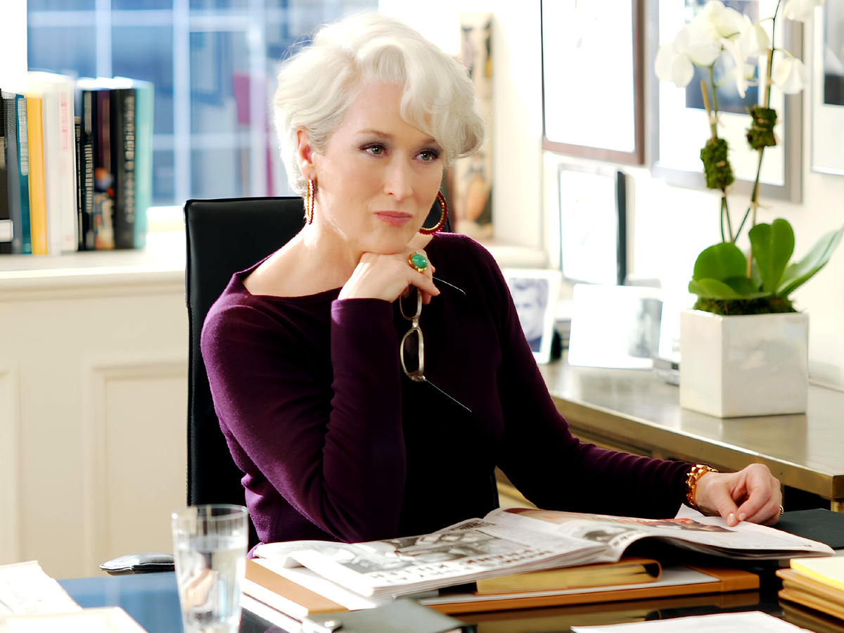 Кадр из фильм «Дьявол носит Prada», The Devil Wears Prada, 2006, 18+