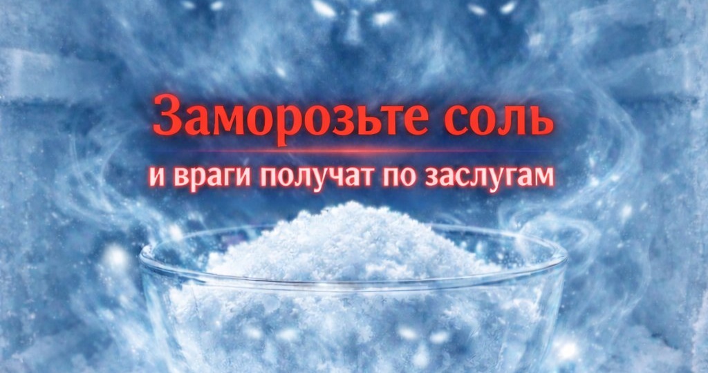 Заморозьте Соль Сегодня: Враги Получат По Заслугам, А Ваша Жизнь Изменится!
