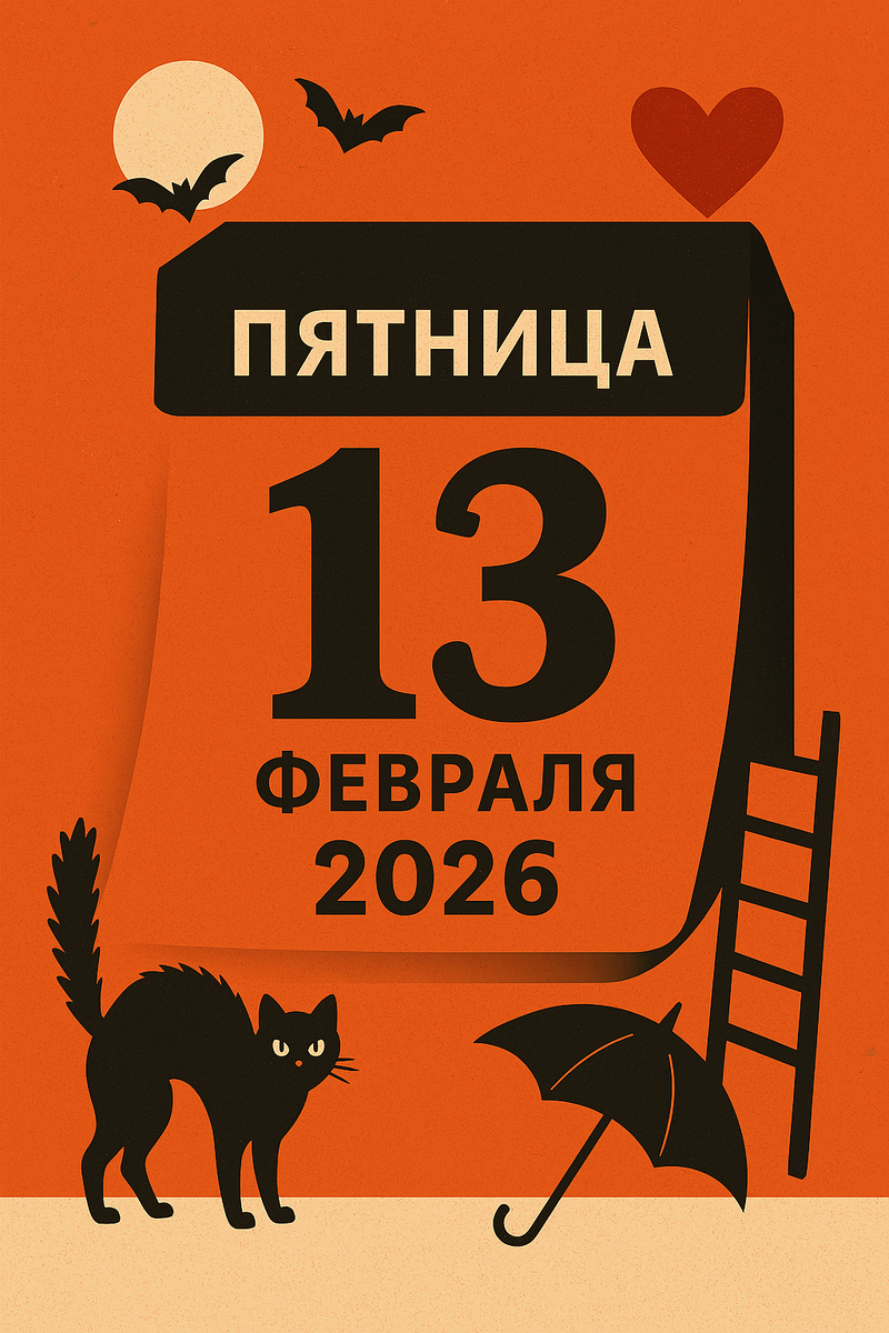  В 2026 году этот «несчастливый» день выпадает на 13 февраля, аккурат накануне Дня всех влюблённых.