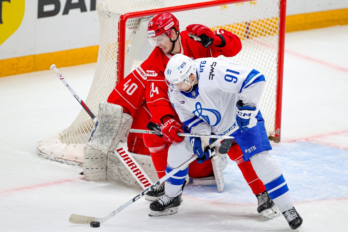    Спартак в матче КХЛ Фото: официальный сайт ХК "Спартак"