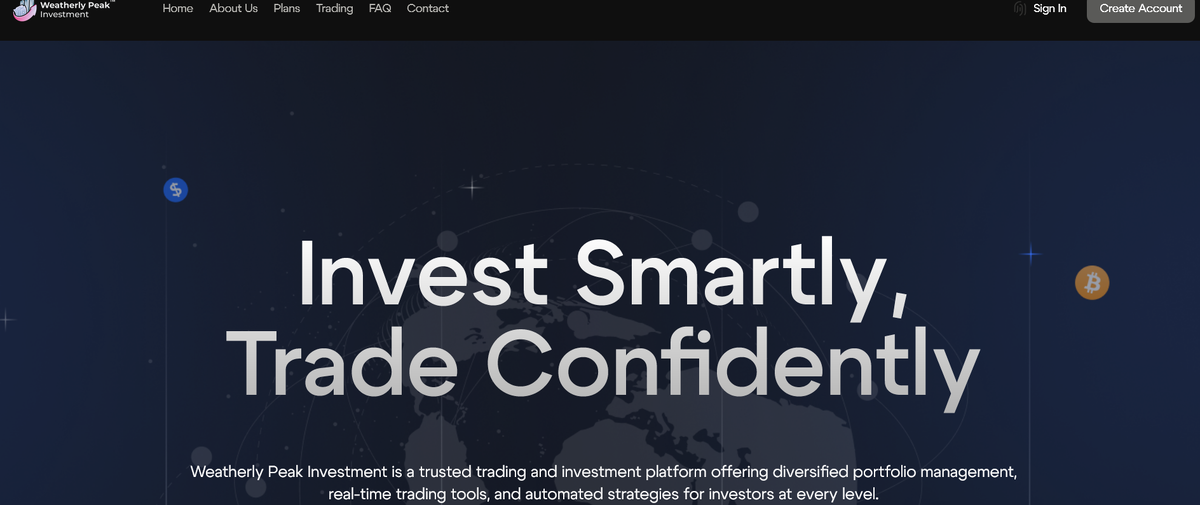 Weatherly Peak Investment отзывы — обман или реальный брокер?